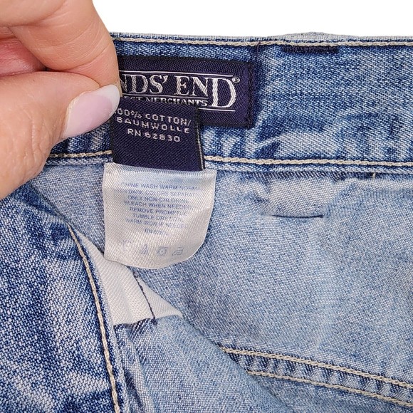 Lands End Men's Denim Bermuda Shorts Size 40 Regular 8" inseam Work Shorts - Picture 5 of 5